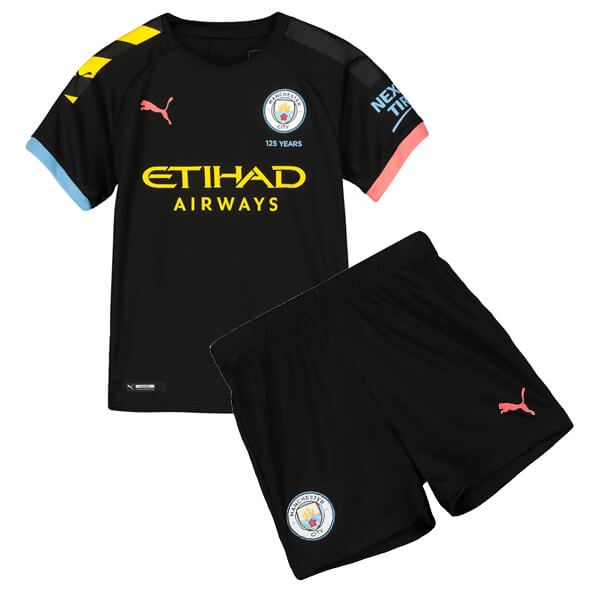 Maillot Football Manchester City Exterieur Enfant 2019-20 Noir